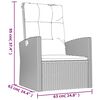 vidaXL Garden Lounge Set Grey PE Rattan Large GARDEN LOUNGE SET Other