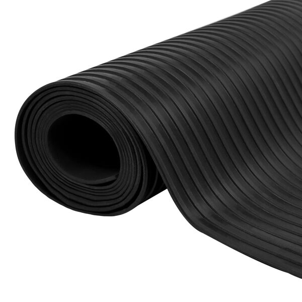 vidaXL Floor Mat Anti-Slip Rubber 4.9x6.6' 0.12 " Wide Rib