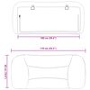 vidaXL Headboard Cushion White