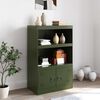 vidaXL Sideboard Olive green Cold-rolled steel Medium Sideboard