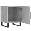 vidaXL Bedside Cabinet Set of 2 Concrete Grey Engineered wood Medium