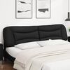 vidaXL Headboard Cushion Black