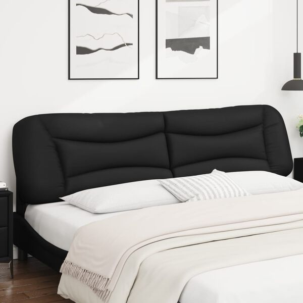 vidaXL Headboard Cushion Black