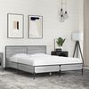 vidaXL Bed Frame without Mattress Grey Sonoma 120 x 78.7 "
