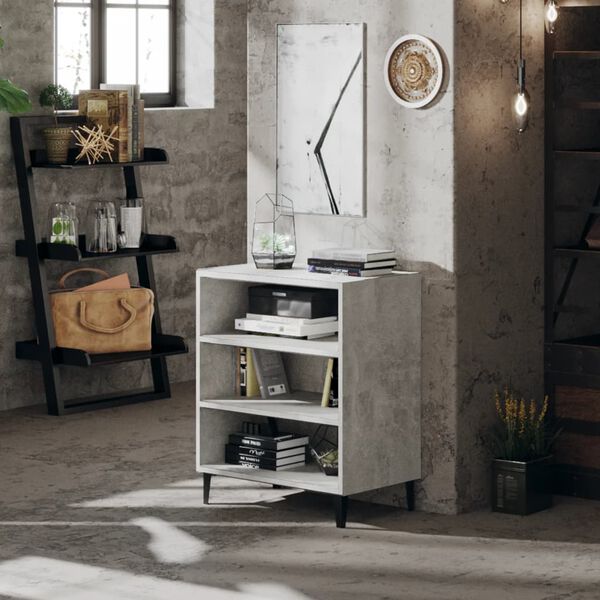 vidaXL Sideboard Concrete Grey Engineered wood, metal Medium Sideboard