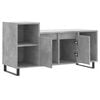 vidaXL TV Cabinet Concrete gray Engineered wood, metal Large TV Cabinet