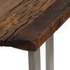 vidaXL Console Table Reclaimed Wood Brown, Silver Reclaimed Wood and Steel
