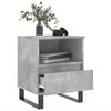 vidaXL Bedside Cabinet Concrete Grey Engineered Wood Small