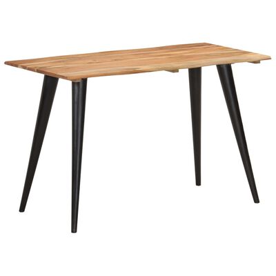 vidaXL Dining Table with Live Edges 47.2"x23.6"x29.5" Solid Acacia Wood