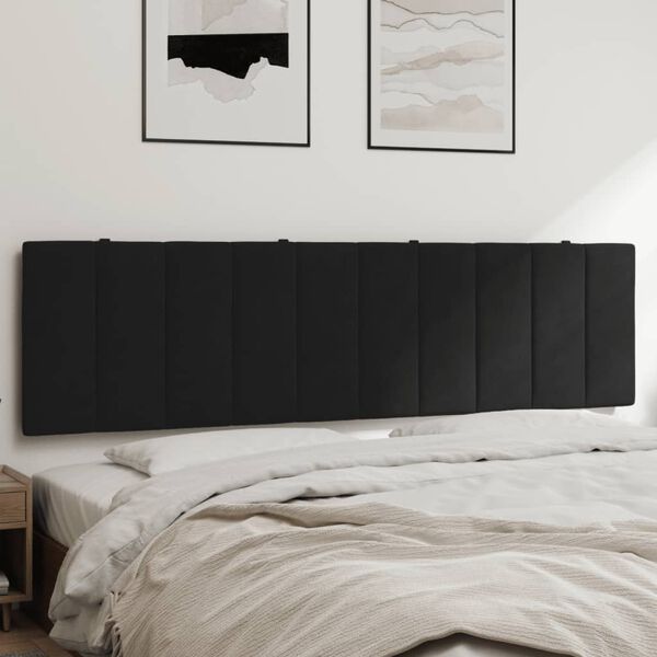 vidaXL Headboard Cushion Black Velvet 70.9 in Removable Covers