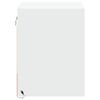 vidaXL Wall-mounted Bedside Cabinet White Engineered wood Small
