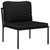 vidaXL Garden Lounge Set Black and Anthracite