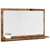 vidaXL Bathroom Mirror Cabinet Old wood Engineered wood, Glass Compact