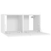 vidaXL TV Stands 4 Pcs White 23.6"x11.8"x11.8" Engineered Wood