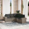 vidaXL Garden Sofa Set Grey, Dark Grey