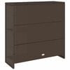 vidaXL Storage Cabinet with Door Brown 39.37 x 14.17 x 40.16 in Rattan