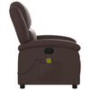 vidaXL Massage Recliner Chair Brown