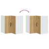 vidaXL Kitchen Wall Corner Cabinet Artisan oak Engineered wood Medium