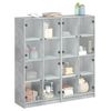 vidaXL Bookcase Concrete gray Engineered wood Large Bookcase