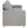 vidaXL Sofa Cloud Grey 87.01 x 30.71 x 31.50 in Fabric