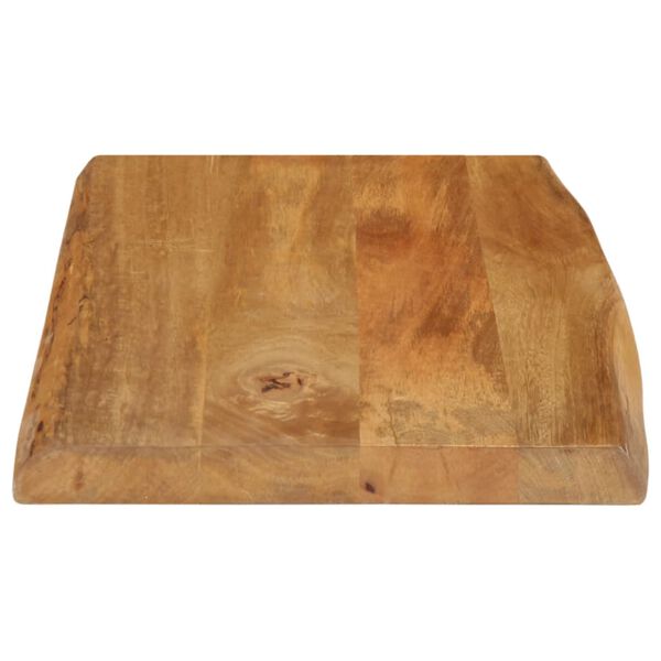vidaXL Table Top 19.7"x15.7"x1" Live Edge Solid Wood Mango