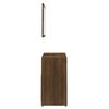 vidaXL Bathroom Furniture Set Brown Oak Engineered wood Standard