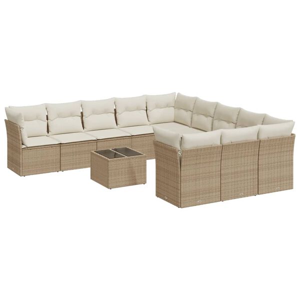 vidaXL Garden Sofa Set Beige
