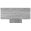 vidaXL Coffee Table Grey Sonoma Engineered Wood Low Modern