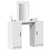 vidaXL Dressing Table White 40.16 x 12.99 x 53.15 in Engineered Wood