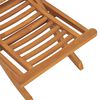 vidaXL Garden Chair Teak Fine sanded teak hardwood Standard Collapsible