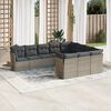 vidaXL Garden Sofa Set Grey, Dark Grey