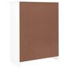 vidaXL Shoe Cabinet White Solid pine wood 30.3x13.8x37.8 in Shoe Cabinet