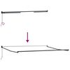 vidaXL Retractable Awning White 196.85" x 118.11" Fabric and Metal
