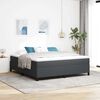 vidaXL Box Spring Bed Dark Grey 70.87 x 78.74 in Velvet