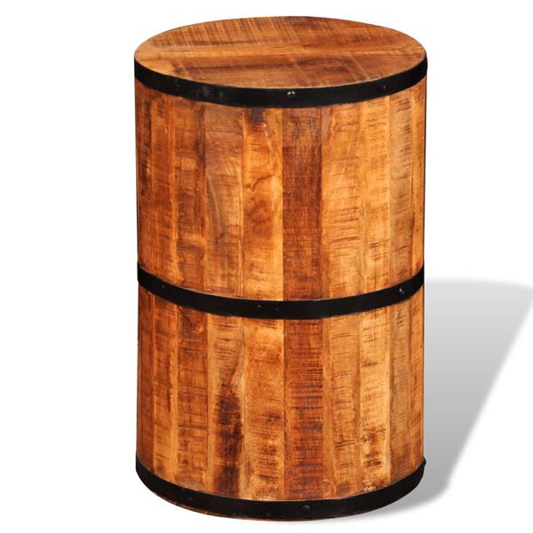 vidaXL Stool Unique piece Rough mango wood Medium Long-lasting Stool