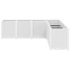 vidaXL Garden Planter White 63"x63"x20.9" PP