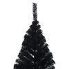 vidaXL Christmas Tree Black PVC Large Christmas Tree Crescent