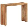 vidaXL Console Table Natural Wood Solid Acacia Wood 43.3 x 11.8 x 29.9 in
