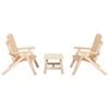 vidaXL Garden Lounge Set Natural wood Solid spruce wood Durable
