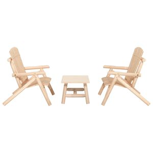 vidaXL Garden Lounge Set Natural wood Solid spruce wood Durable