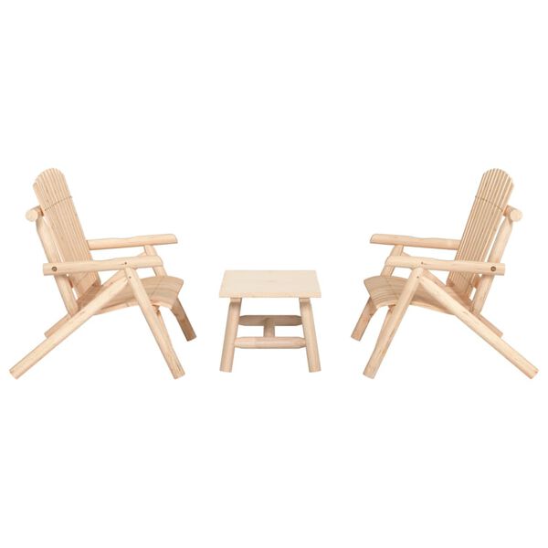 vidaXL Garden Lounge Set Natural wood Solid spruce wood Durable