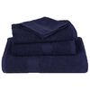 vidaXL Towel Set of 10 Navy blue 100% Cotton 39.4 x 78.7 in Towel