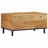 vidaXL Coffee Table Brown Solid mango wood, engineered wood, metal Medium