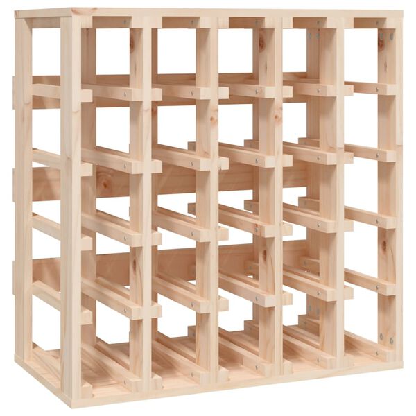 vidaXL Wine Rack 23.0x13.0x23.8" Solid Wood Pine