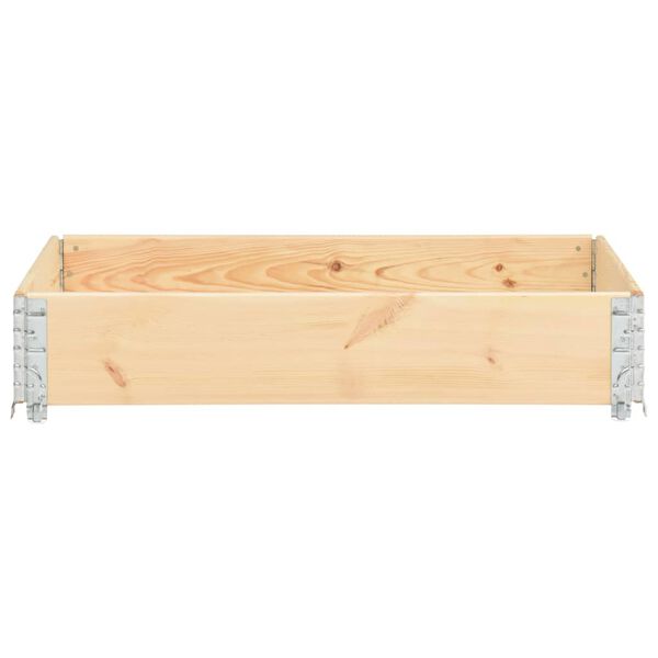 vidaXL Pallet Collar 39.4"x59.1" Solid Pine Wood