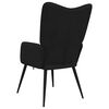 vidaXL Chill Chair Black Fabric (100% polyester), steel Standard Modern