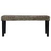 vidaXL Bench Black, Natural Rattan Natural Kubu Rattan, Solid Mango Wood