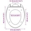 vidaXL Soft-close Toilet Seat with Quick-release Design White