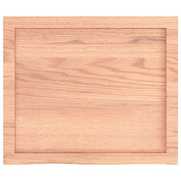 vidaXL Bathroom Countertop Light Brown 23.6"x19.7"x(0.8"-1.6") Treated Solid Wood