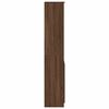 vidaXL Highboard Brown oak Engineered wood 14.8 x 13.8 x 70.9 in